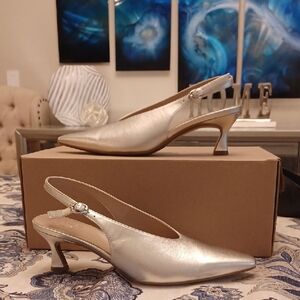 Naturalizer Metallic Slingback Heels